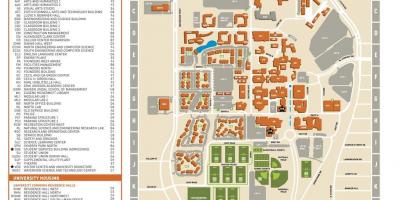 大学得克萨斯州的达拉斯的地图