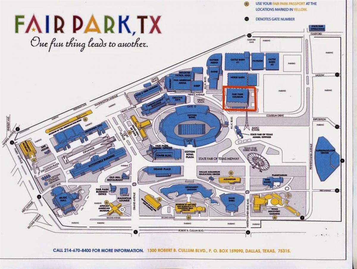 公平公园停车场的地图
